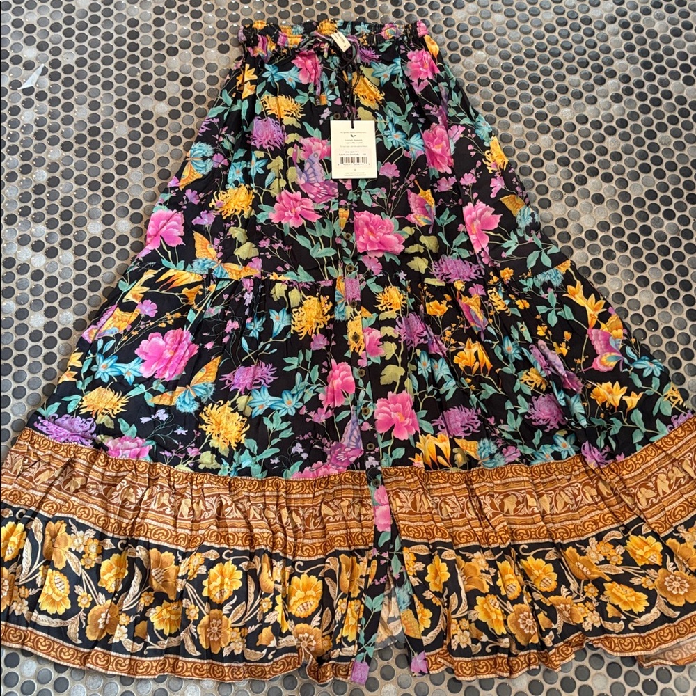 Spell Firefly Midi Skirt